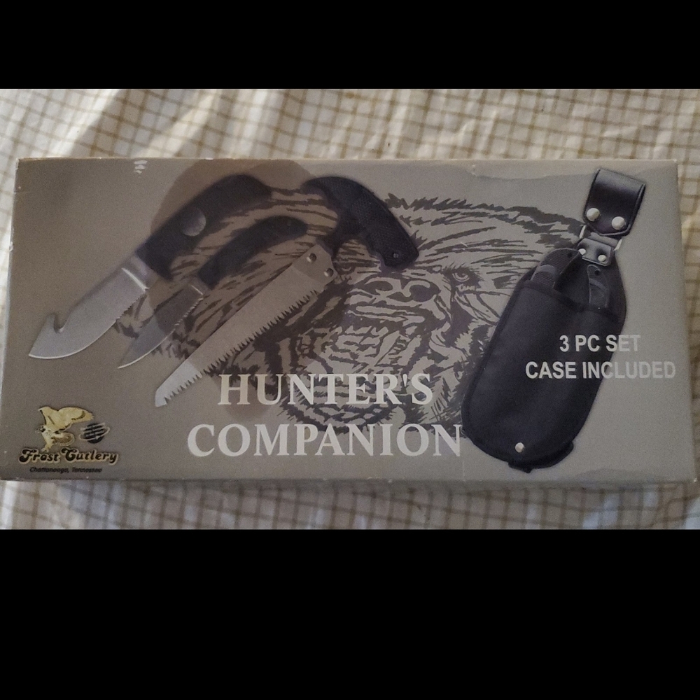 Frost Cutlery Hunter's Companion 3-Piece Set - Black